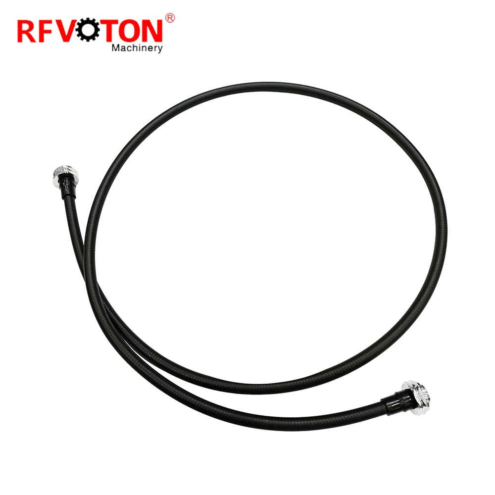 Werkslieferung DIN-Stecker männlich zu DIN-Stecker männlich für 1/2-Zoll-Supersoft-flexibles SF-Übergangskabelbaugruppe, Pigtail, sofort lieferbar, 2 m