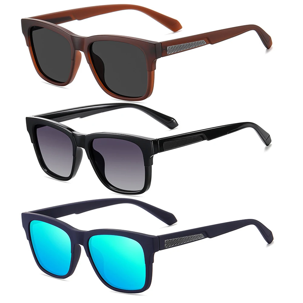 Shop Our New Fashion Square Retro Stylish Tr90 Sunglasses display picture 3