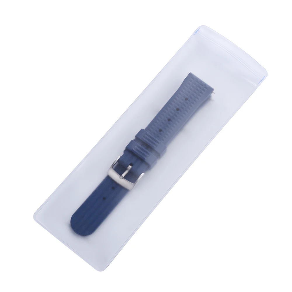 Juelong Custom Logo Transparent Watch Strap Bag PVC Watch Strap Packing for 2 Piece Style Watch Strap Packaging