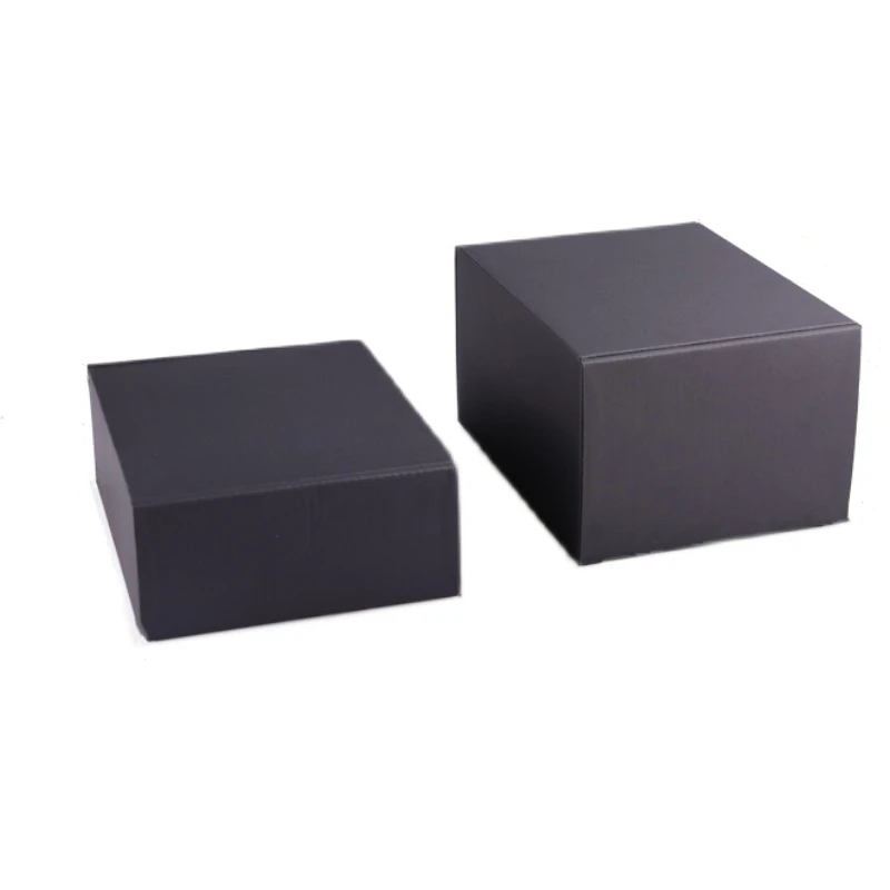 Cardboard Paper Packaging Boxes Corrugated Packaging Mailer Boxes for Apparel Gift Black Beauty Paper Box