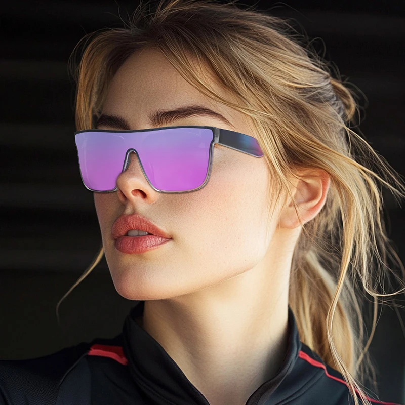 Shop High Quality Custom Logo Luxury Square Polarized Sunglasses display picture 3