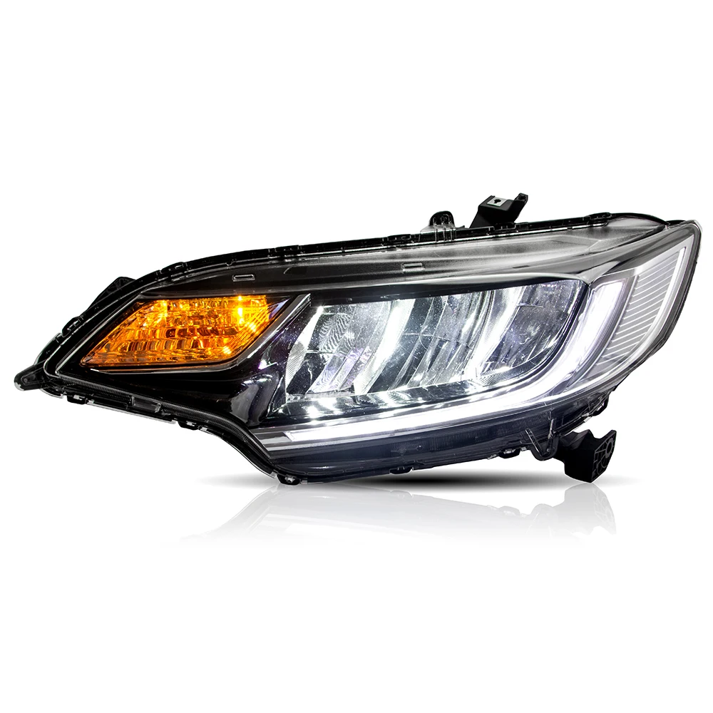 Vland car accessory LED headlight  head light with led high and low beam lights 2014-UP for Honda Jazz/Fit RS factory