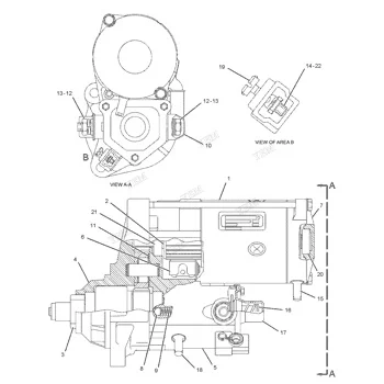 242-5441 Drive Assembly-Starter IT28G for Caterpillar Engine Repair Kit