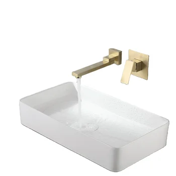 Good Quality Bathroom Basin Faucet Wall Mounted Concealed Wash Basin Sink Bathroom Faucet Mixer Taps