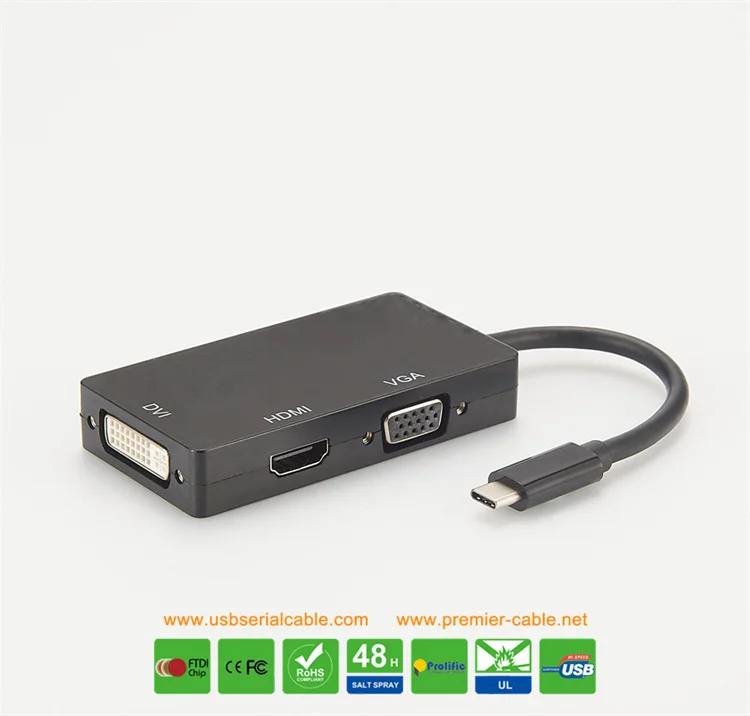 usb c to dvi vga