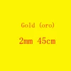 gold 2mm 45cm