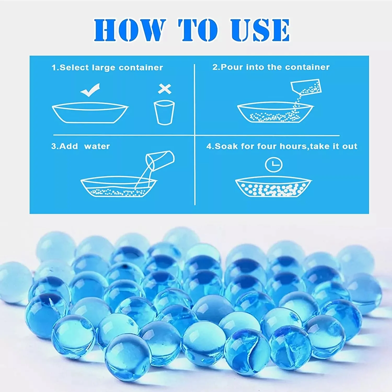 M416 Gel Ball Blaster Gun With 5000pcs Water Beads Electric Splatter