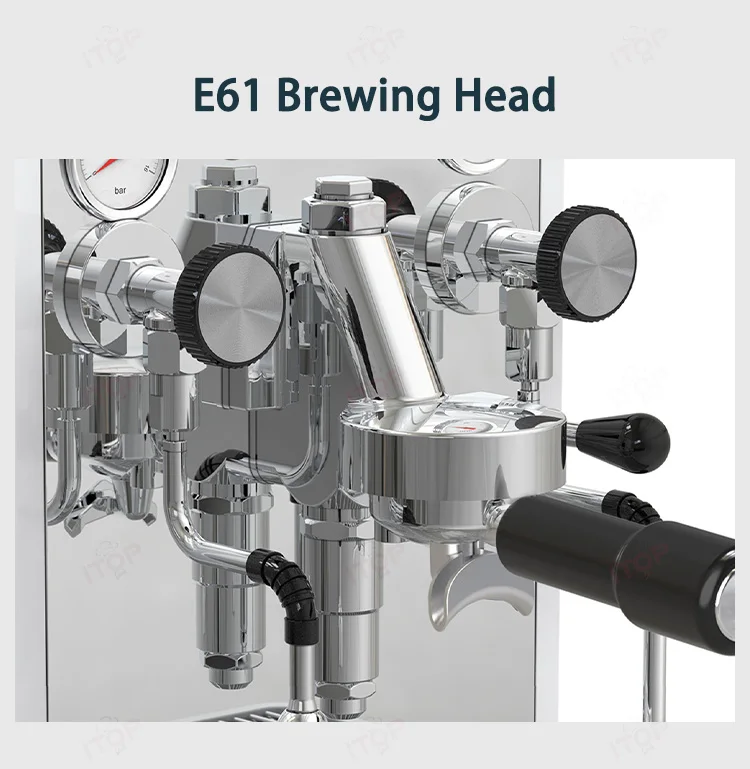 Commercial Semiautomatic Italian Coffee Machine Steam Machine Freshly