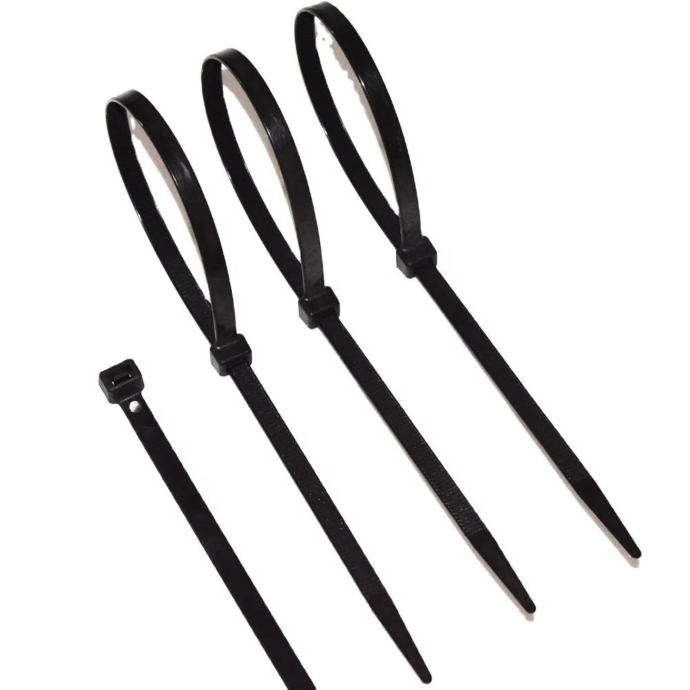 3.6 X 400 mm Plastic Nylon Cable Tie Black White Colorful 100 Pcs Pack