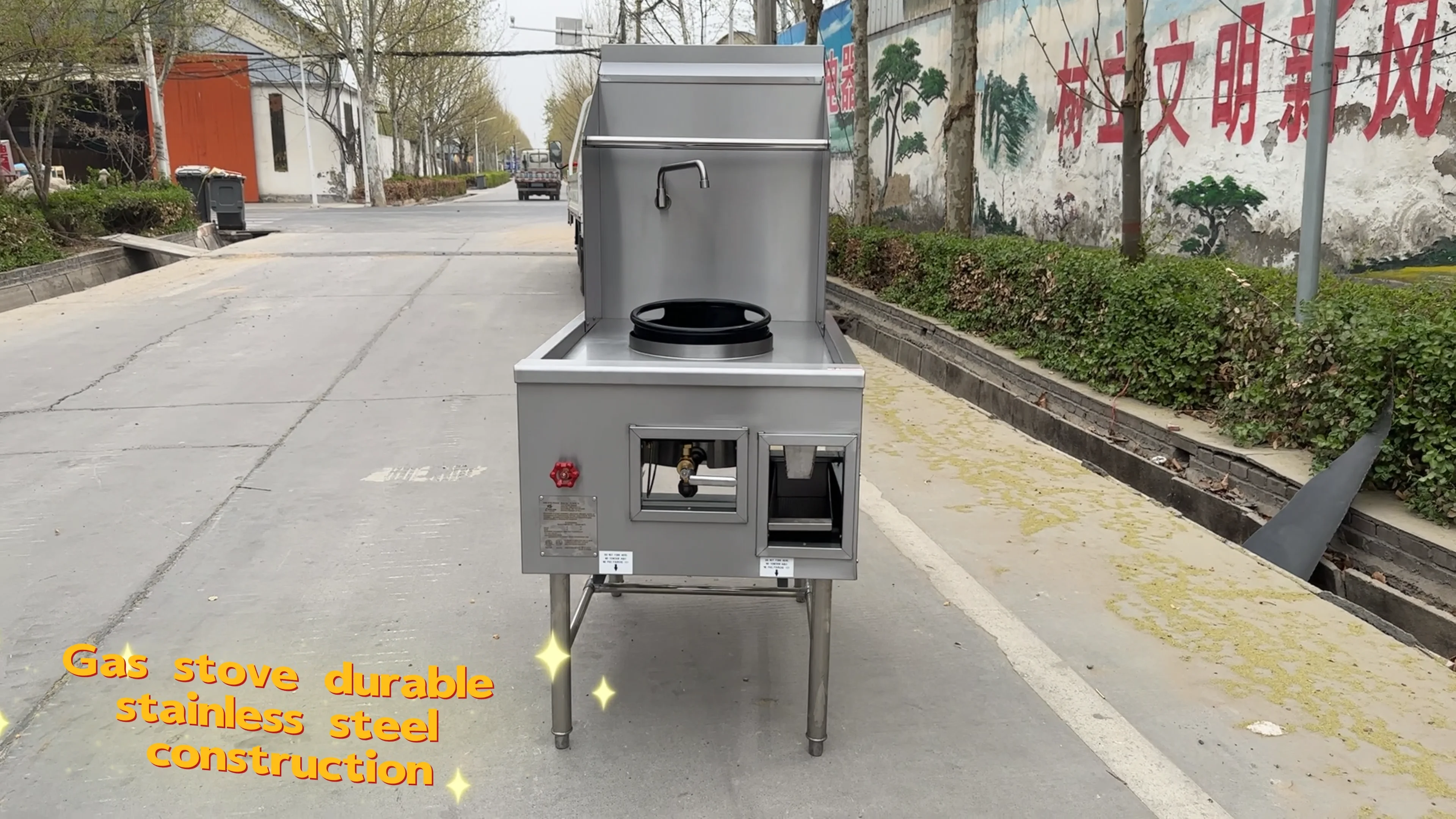 Commercial Chinese Wok Range Restaurant Equipments Gas Range Stove With