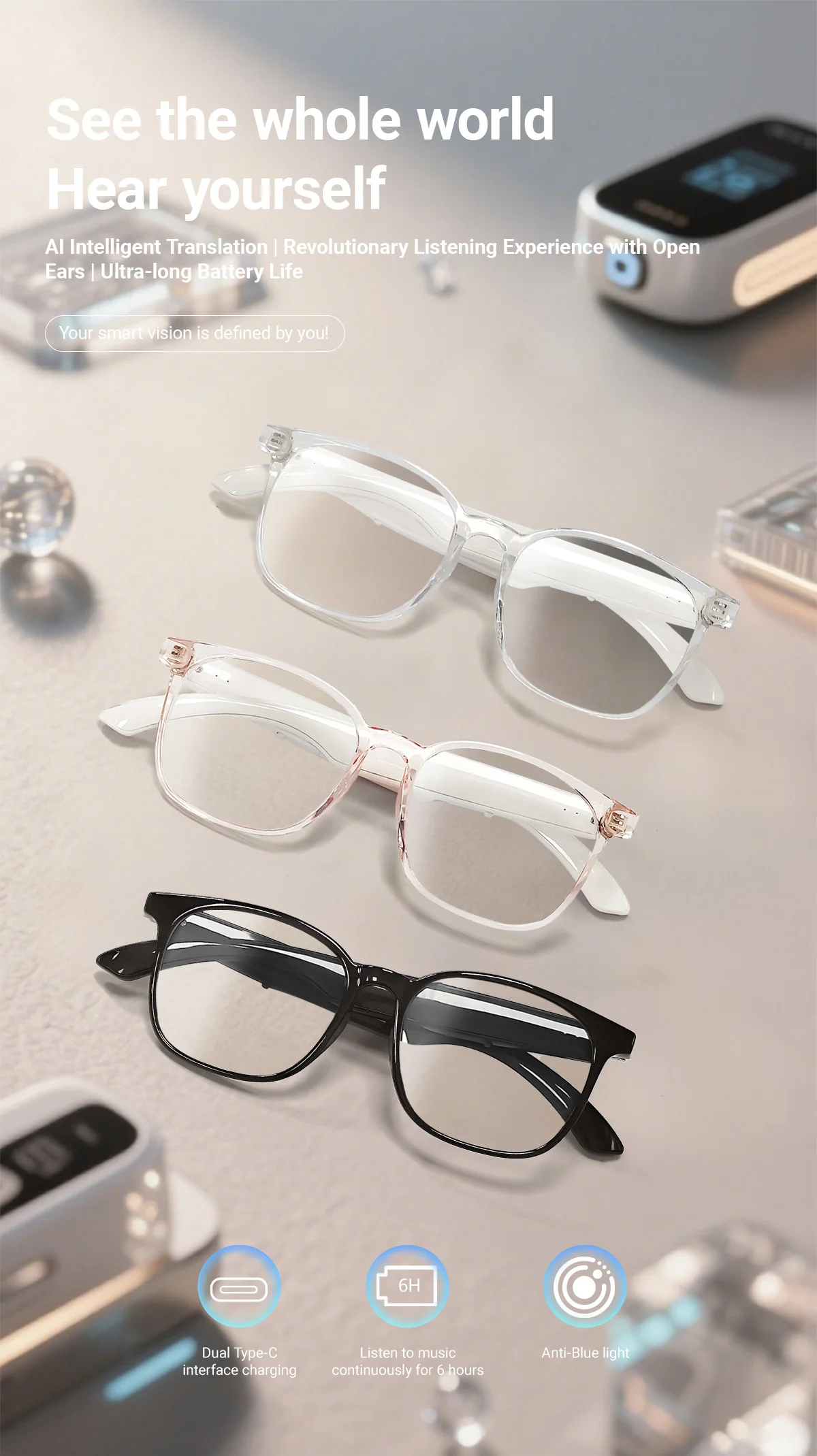 Chinese factory supplier supply  2025 Sanvnet F19 Outdoor Bt Speaker Smart Glasses Audio Sunglasses Wireless Music Headset Ai Translation Smart Glasses - Buy F19 Wireless Speaker Headset smart Glasses Audio Sunglasses Smart Sun Glasses private Mold Smart Glasses app Control Voice Call Glasses sanvnet Ai Smart Glasses translation Audio Sunglasses wireless Music Playback Headset smart Wearable Audio Glasses ai Glasses With Translation