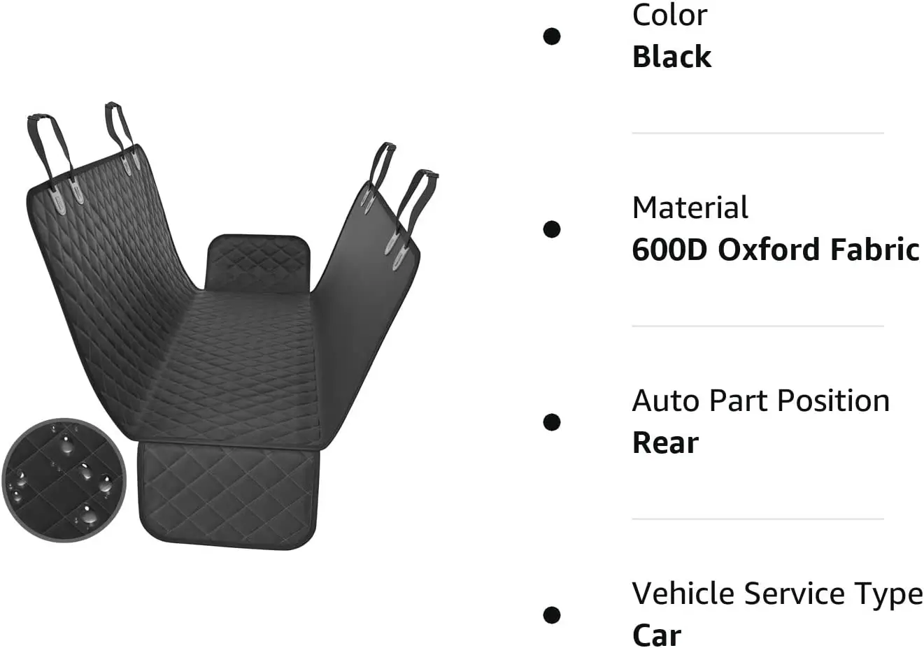 Wholesale Safety Backseat Protector Pet Travel Mat Waterproof Hammock