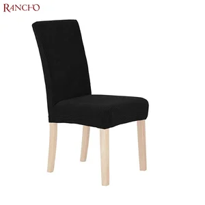 Stretch Spandex Jacquard Knitting Chair Cover Universal Size Spandex Chair Protector Cover  Washable Stretch Chair Cover