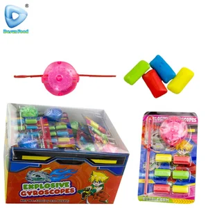 Hot Selling Colorful Gyro Toy Candy With Fruit Bubble Gum