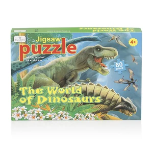High Quality Custom logo Jigsaw Puzzle the World of Dinosaurs 60 Pieces Jigsaw Puzzle Dinosaur