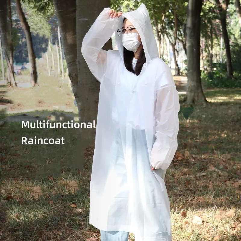 Rainwear Semitransparent Raincoat Travel Water Proof