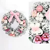 45cm flocking garland + pink accessories