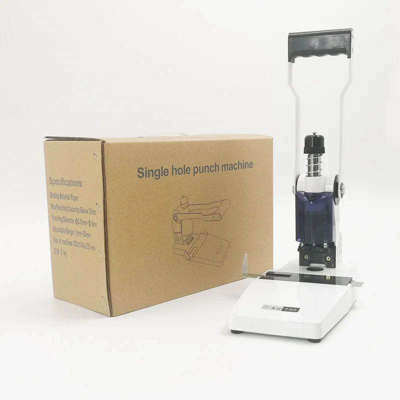T30 Single Hole Manual Punching Machine for Loose Leaf Binding