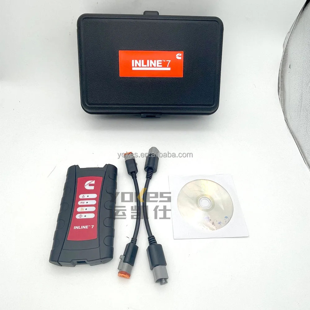 INLINE 7 Diagnostic Tool Engine Fault Scanner Detection Data Adapter Excavator Parts 5299899 for Cummins Komatsu