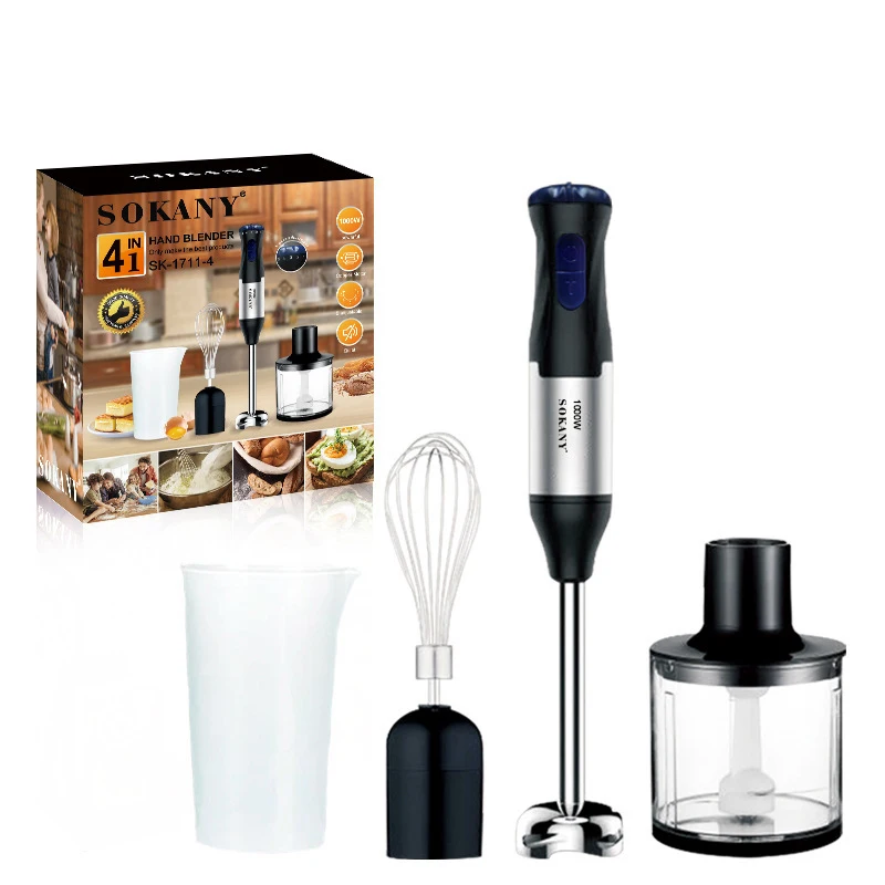 110v 220v 5 Speed 4 in 1Kitchen Cooking Smart Appliance Electric Ice Cream Blender Food Processor Portable Blenders
