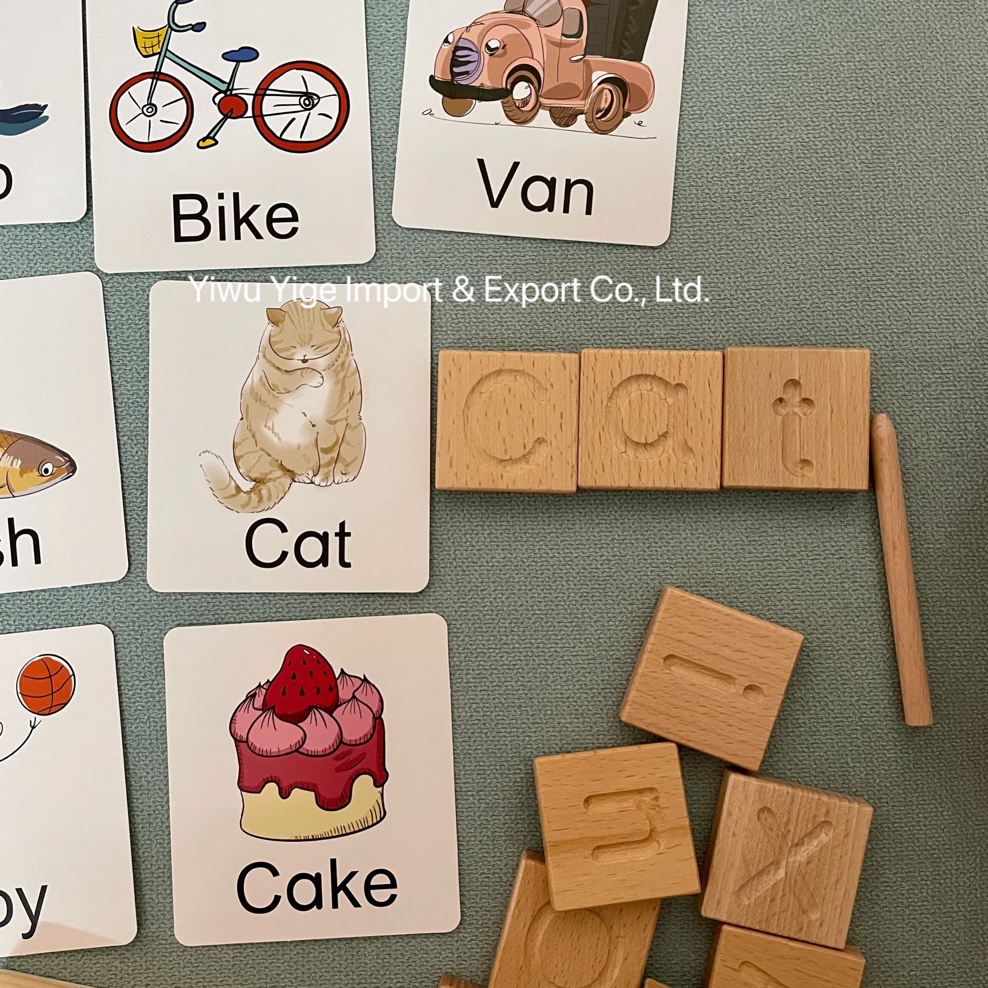 Montessori Wooden Alphabet Tracing Board Preschool Learning Letter