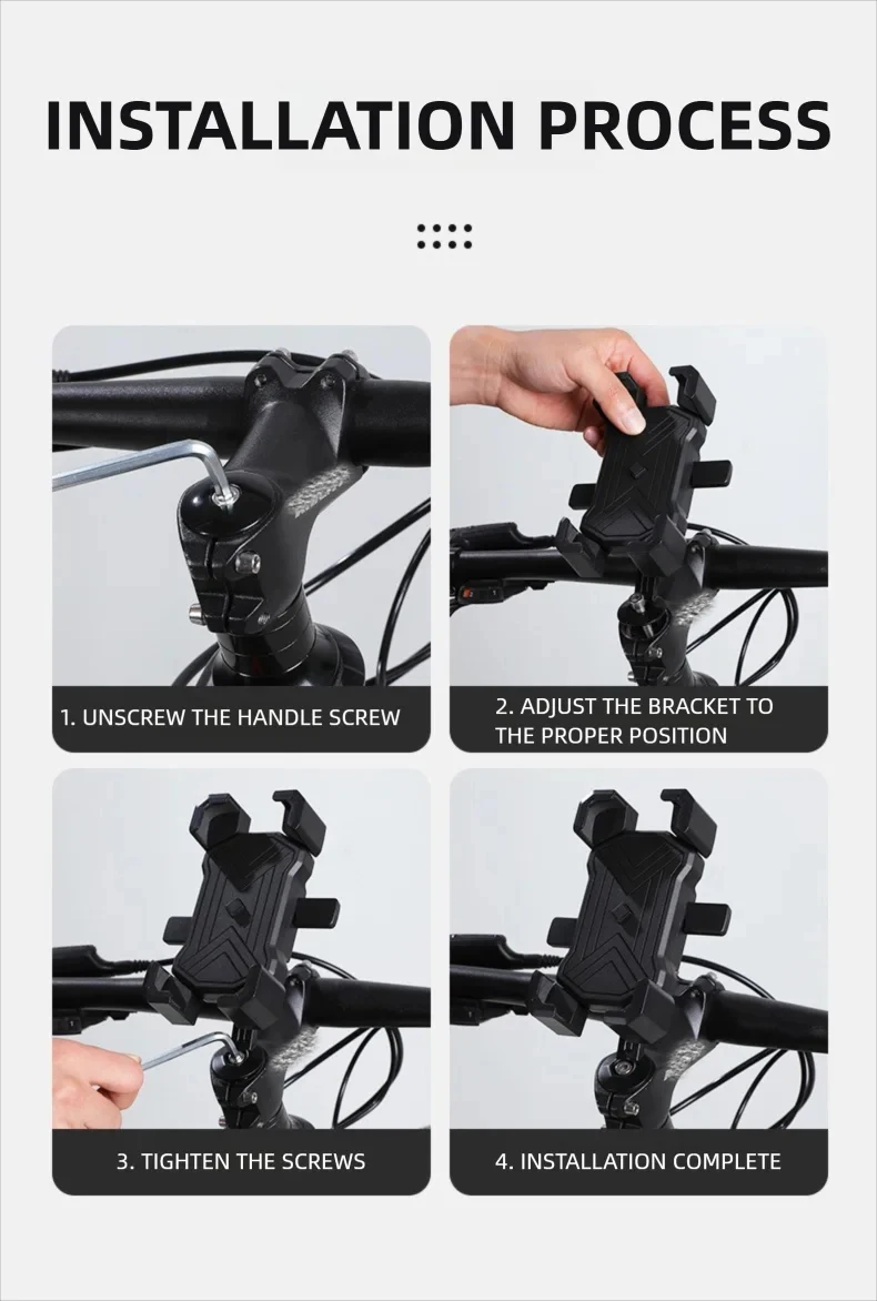 Suporte de celular para bicicleta universal para smartphone_voghion.com