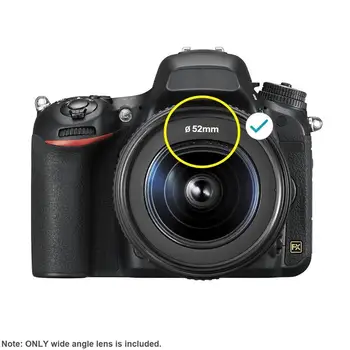 Neewer 52mm 0.43X HD Wide Angle Lens Macro Close-up Portion Lens No Distortion Digital High Definition for DSLR Camera detail image