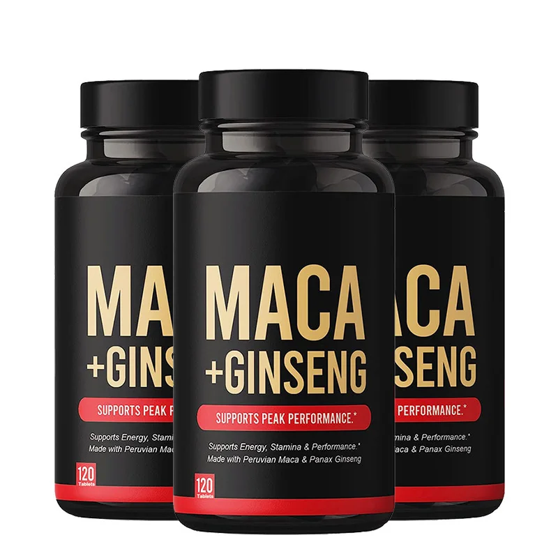 Oem Maca Ginseng Tablets Boost Energy Maca Tablets Performance Support
