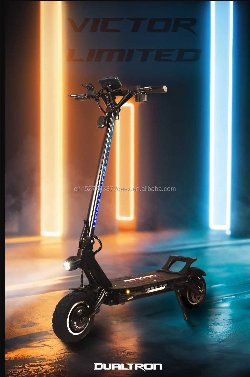 듀얼트론 빅터 리미티드 60V 35AH 전동 스쿠터 1300W*2 듀얼 모터 정품 액세서리 알루미늄 유럽 창고 재고