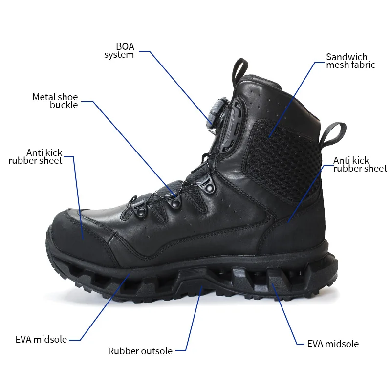 Factory OBM ODM Custom Wholesale BOA Combat Boots Outdoor Tactical Shoes