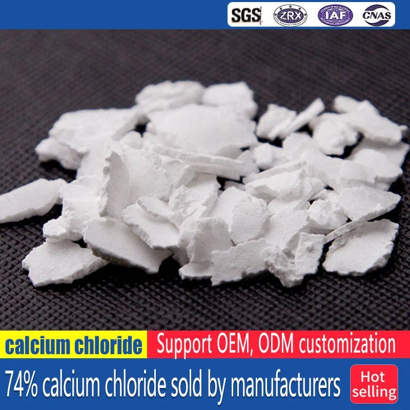 calcium chloride flake 74% industry grade dihydrate cacl2