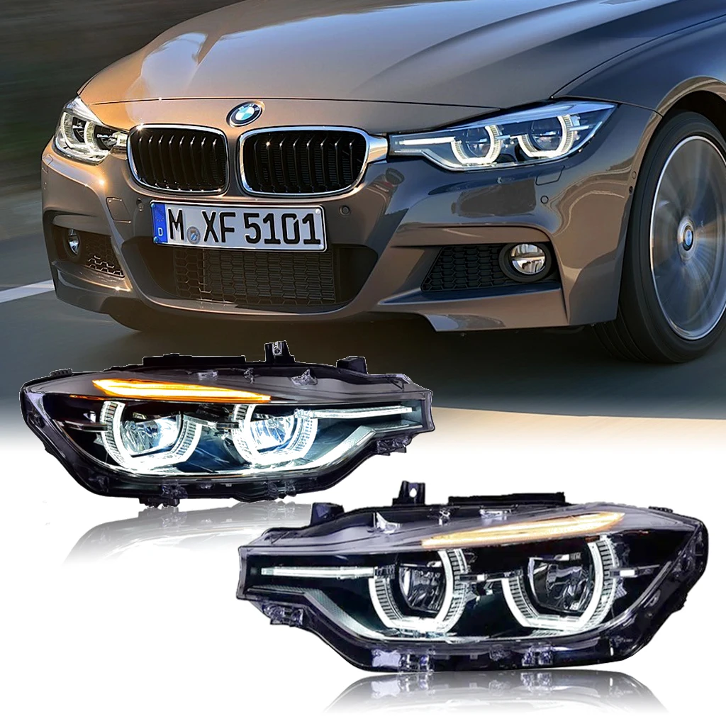 F30 F31 LCI 左 後期 【F30HLT2 LH】 Upgrade BMW F30 LCI LED White Headlights Retrofit Plug and Play