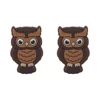 Owl animal Focal bead Chocolate