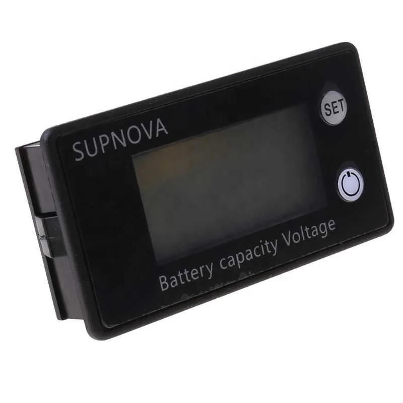 Индикатор емкости аккумулятора 8-100 в, свинцово-кислотный литий-железо-фосфатный, автомобильный, мотоциклетный вольтметр, измеритель напряжения 12 В, 24 В, 48 В, 72 в