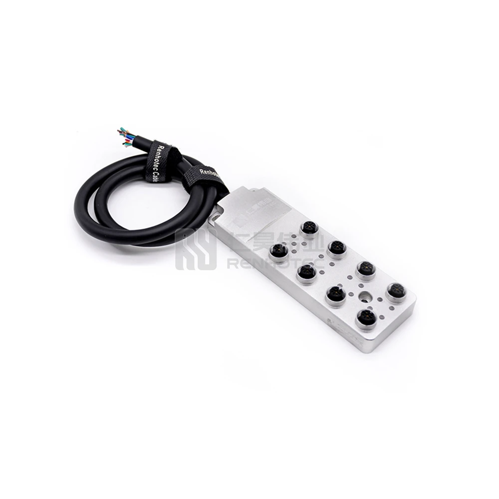 Electrical Passive BOX M12 Distribution Distributor Connector 5Pin 8 Way Junction Function Adapter
