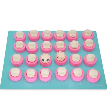 Baby Gezicht Siliconen Moule Handgemaakte Polymeer Klei Mallen Sugarcraft Chocolade Mould Bakgereedschap (Q3