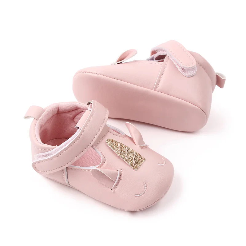 New Arrival Soft PU Leather Cute Animal Babt Toddler Newborn Shoes First Walking Prewalker Shoes factory