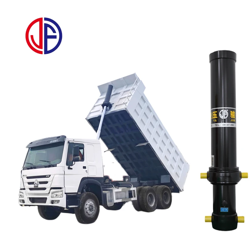 JF Sales High-Pressure Front-Mounted Hydraulic Cylinders for Dump Trucks & Heavy Machinery
