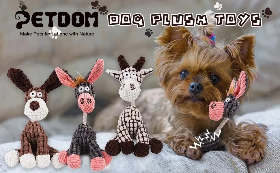 Petdom Wholesale Pet Products Durable Stuffed Animal Plush Chew Toy
