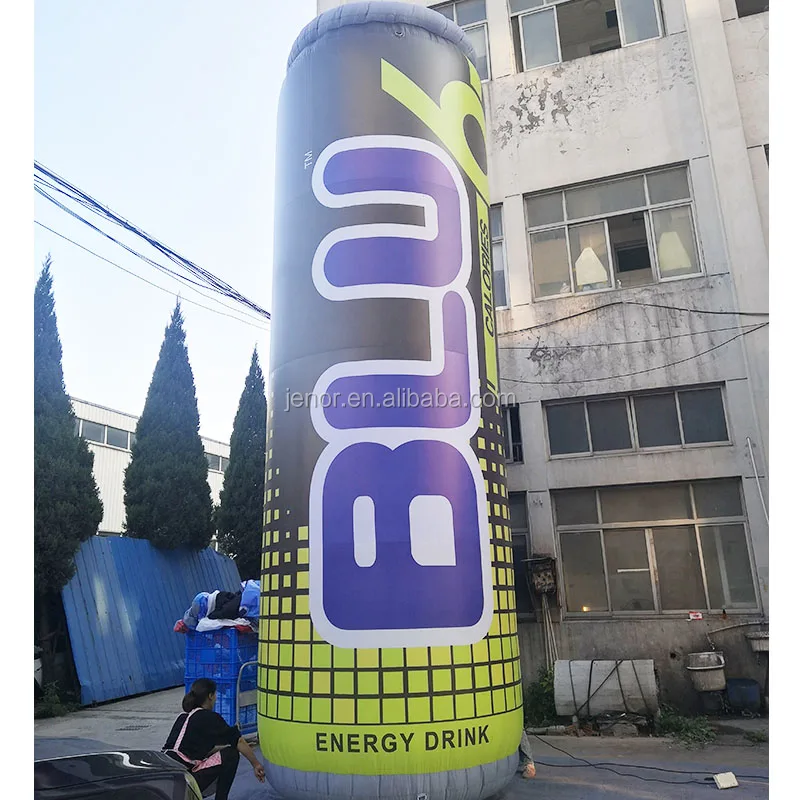 Customized Inflatable Blu Drink Cans Inflatable Energy Drinks Bottle ...