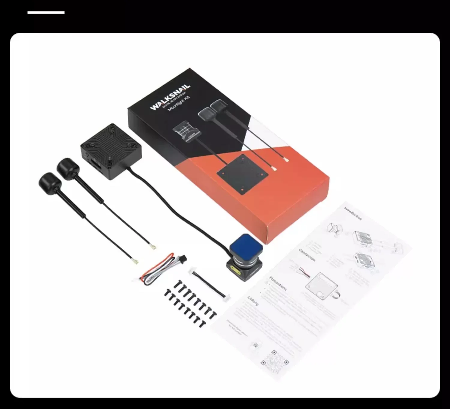 4K Night Vision Built-in Gyroscope Digital Video Transmission 2W High-Power Long-Distance Fixed Wings for Walksnail Avatar Kit 9