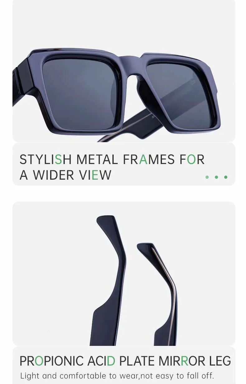 Metal Cp Square Oversize Designer Square Glasses Women Men Trending ...