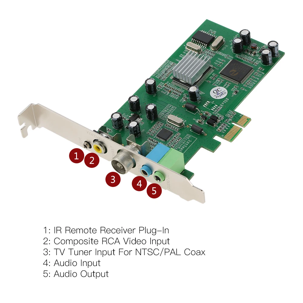 PCI-E Network Card MPEG Video DVR Capture Recorder PAL BG PAL I NTSC SECAM Tv Tuner Card for PC