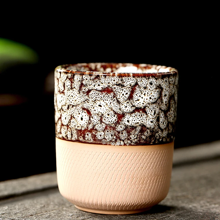 Good quality cheap price personalized vintage color stoneware 180ml ceramic cups