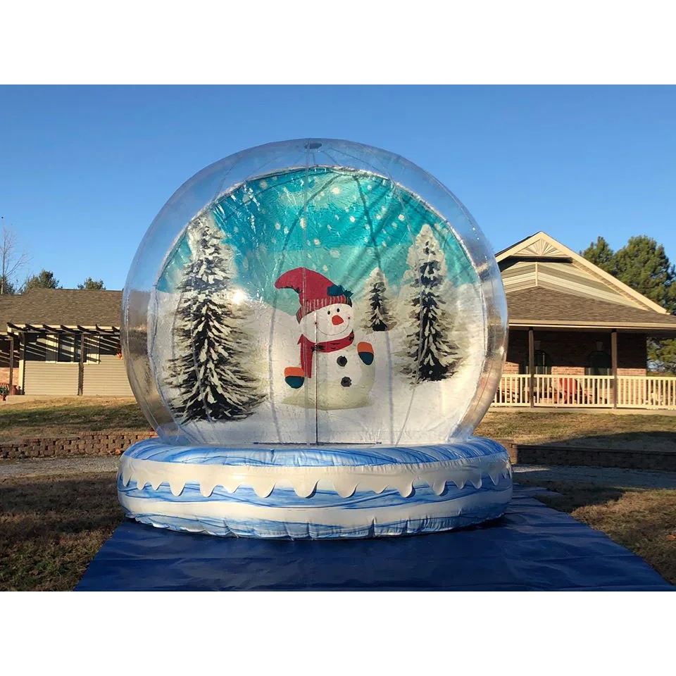 transparent inflatable human size snow globe for christmas - buy