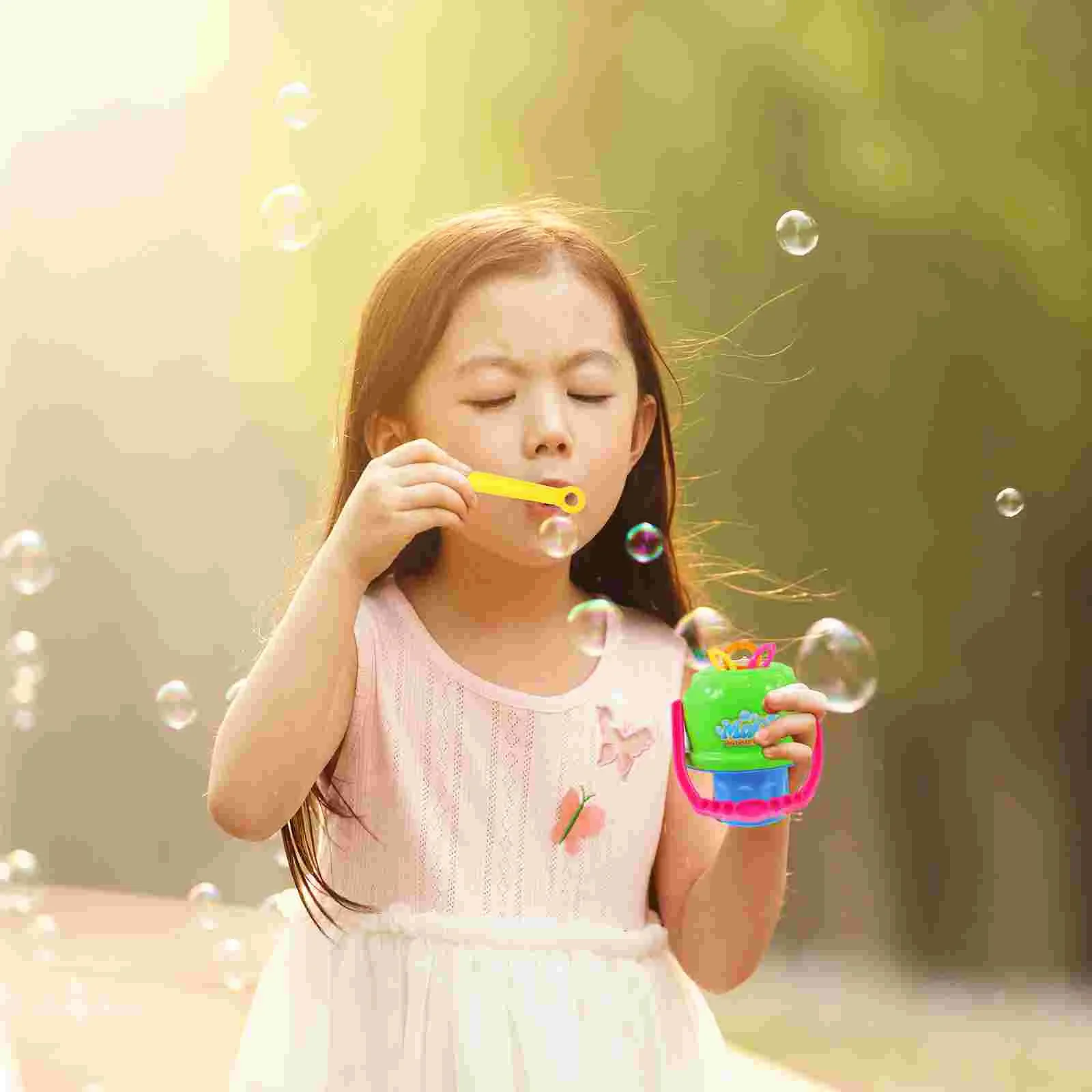 Bubble Water Portable Blow Bubbles Creative Spillproof Bubble for Children Playing Blowing Toys