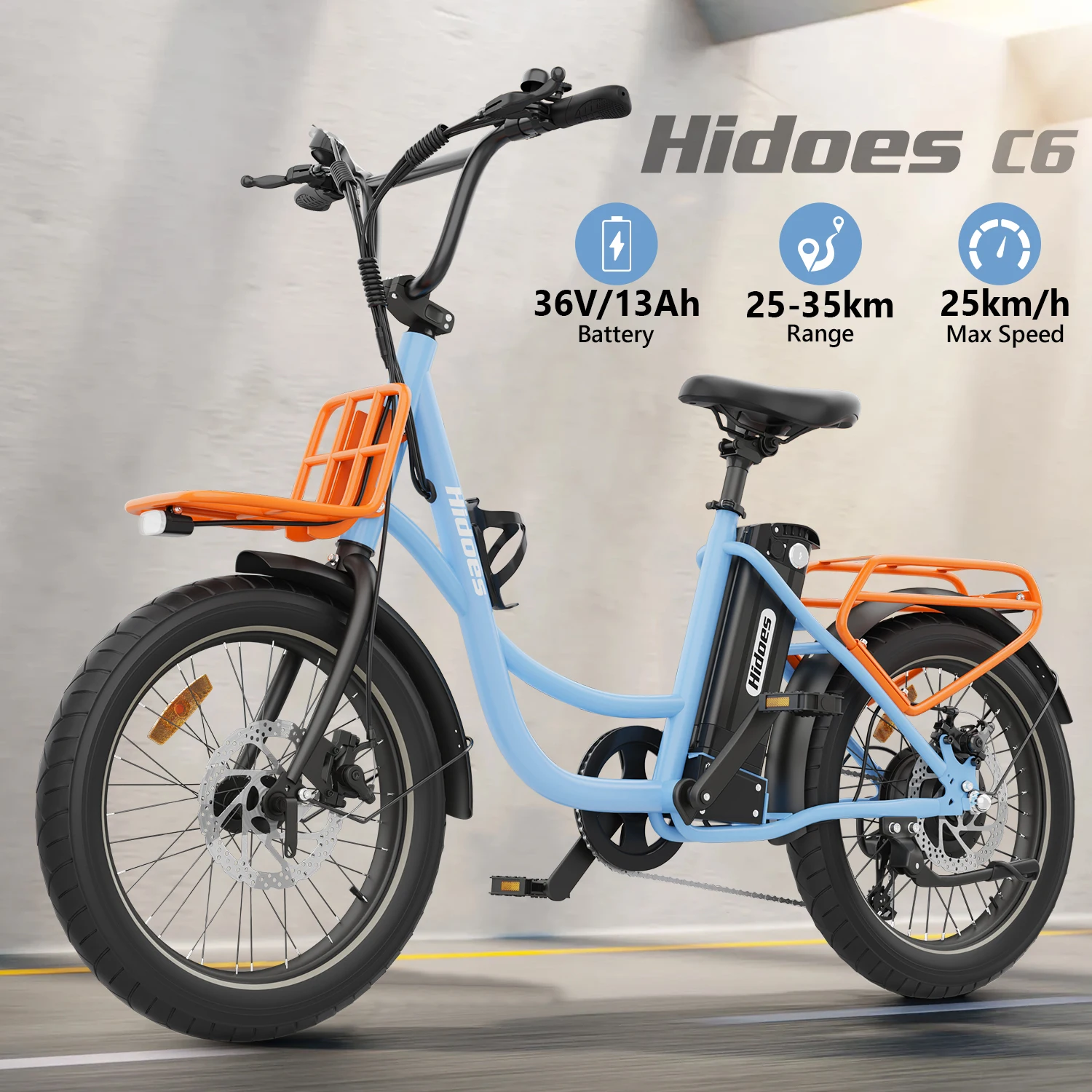 Perfection Electric City Bike with 250W Motor and 36V 13Ah Battery – 2025 Model (Hidoes C6) United Kingdom and European Union Warehouse Perfection Electric City Bike with 250W Motor and 36V 13Ah Battery – 2025 Model (Hidoes C6) United Kingdom and European Union Warehouse