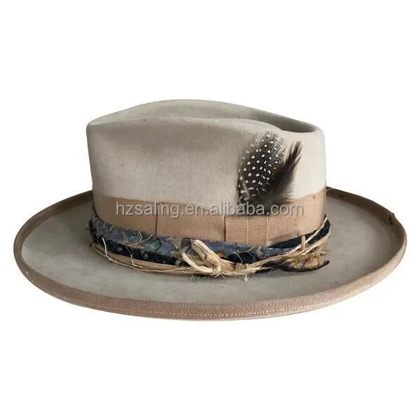 Open Road Hat Fedora Hat Pure Wool Felt Hat Vintage Rancher Hat Vented Panama Hats For Men Women (US, Numeric, 7 1/8, Beige) At Men's Clothing Store