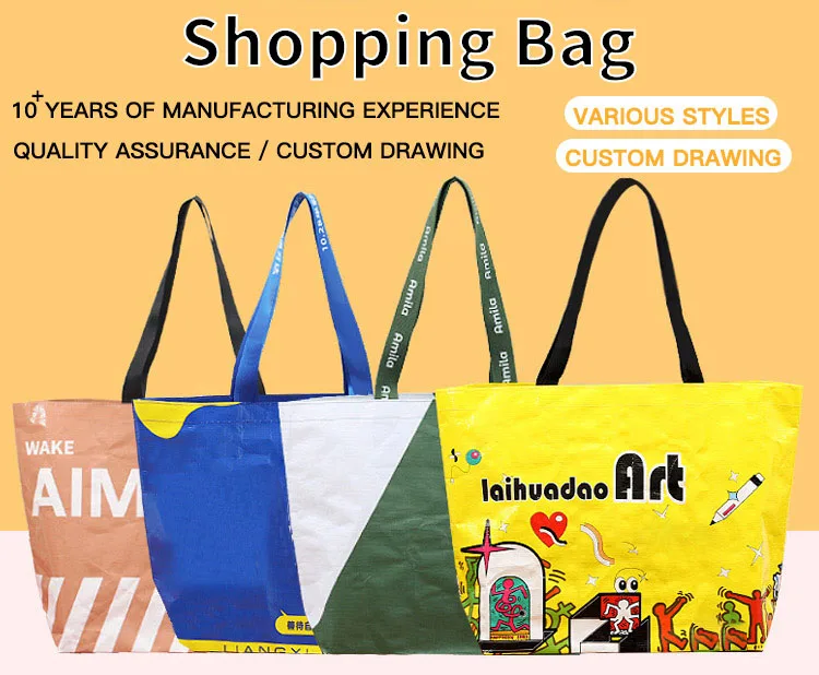 Factory Wholesale Custom Polyester Reusable Grocery Shopping Tote ...