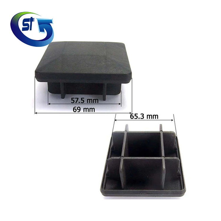 Fence Post Caps Square and Round Plastic 20-100 PE Molding Fencing, Trellis & Gates Black or Custom Plastic Post Base Cover